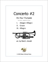 Concerto #2 for Four Trumpets P.O.D. cover